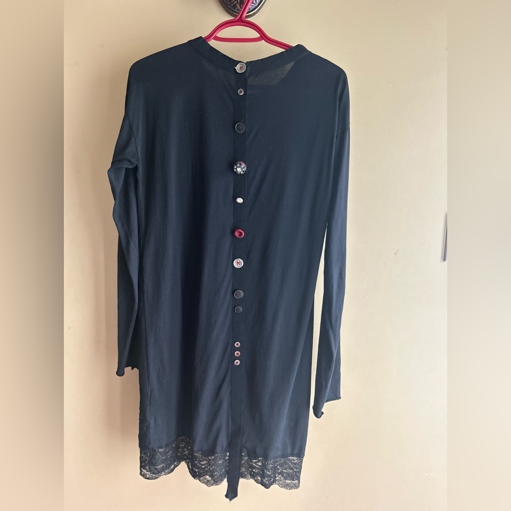 Erica Cavallini Back button Silk & cotton dress - Picture 2 of 16
